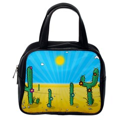 Cactus Classic Handbag (one Side) by NickGreenaway