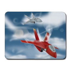 America Jet Fighter Air Force Small Mouse Pad (rectangle)