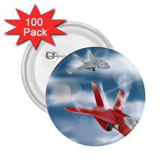 America Jet Fighter Air Force 2 25  Button (100 Pack) by NickGreenaway