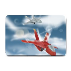 America Jet Fighter Air Force Small Door Mat by NickGreenaway