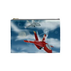 America Jet Fighter Air Force Cosmetic Bag (medium) by NickGreenaway