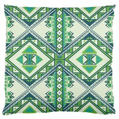Green Pattern 2 Large Cushion Case (single Sided) 