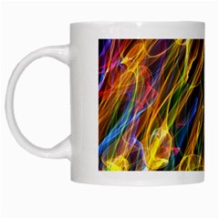 Colourful Flames  White Coffee Mug