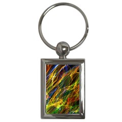 Colourful Flames  Key Chain (Rectangle)