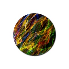 Colourful Flames  Drink Coasters 4 Pack (Round)