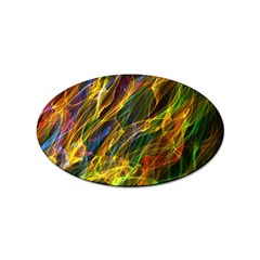 Colourful Flames  Sticker 10 Pack (Oval)