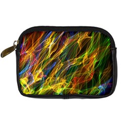 Colourful Flames  Digital Camera Leather Case