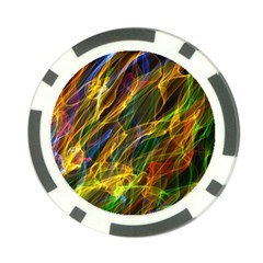 Colourful Flames  Poker Chip (10 Pack) by Colorfulart23