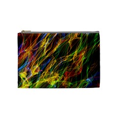 Colourful Flames  Cosmetic Bag (medium) by Colorfulart23