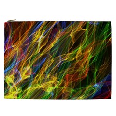 Colourful Flames  Cosmetic Bag (xxl) by Colorfulart23