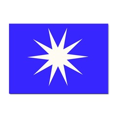 Deep Blue And White Star A4 Sticker 10 Pack by Colorfulart23