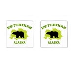 Ketchikan  Ak Cufflinks (Square) Front(Pair)