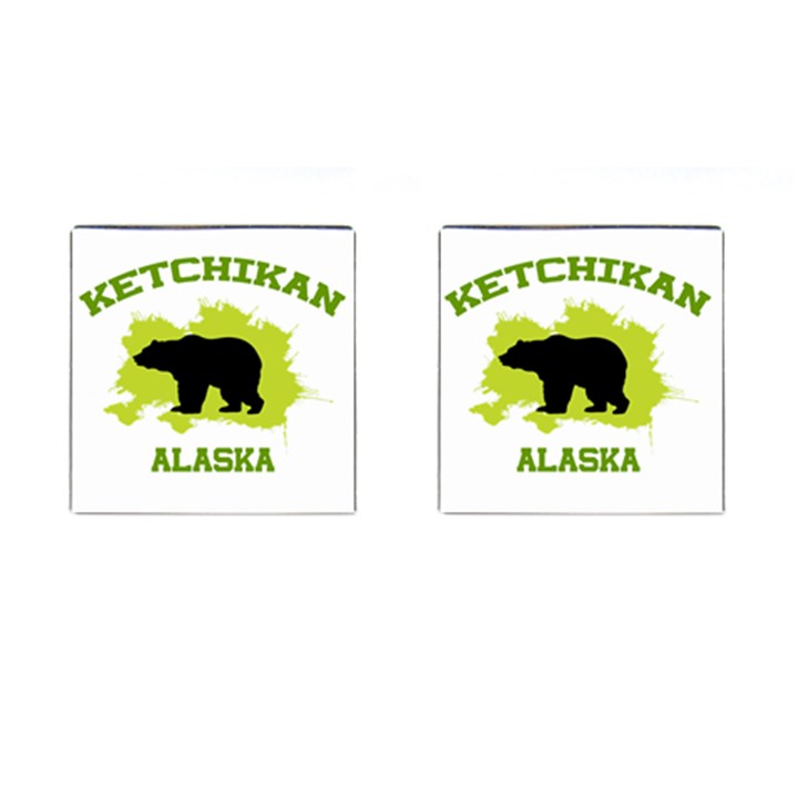 Ketchikan  Ak Cufflinks (Square)