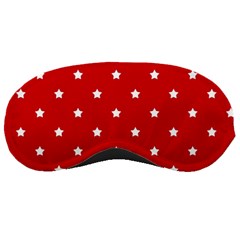 White Stars On Red Sleeping Mask by StuffOrSomething