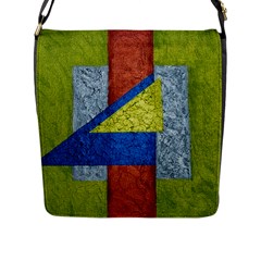 Abstract Flap Closure Messenger Bag (large) by Siebenhuehner