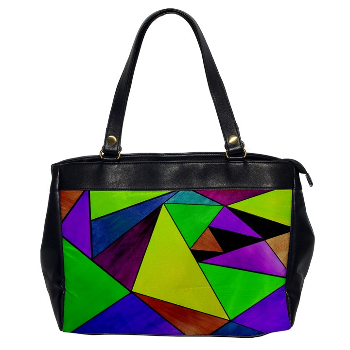 Abstract Oversize Office Handbag (One Side)
