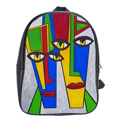 Face School Bag (large) by Siebenhuehner