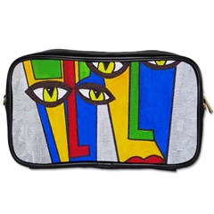 Face Travel Toiletry Bag (one Side) by Siebenhuehner