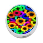 Colorful Sunflowers 4-Port USB Hub (Two Sides) Front