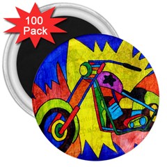 Chopper 3  Button Magnet (100 Pack) by Siebenhuehner