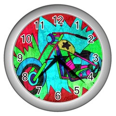 Chopper Wall Clock (Silver)