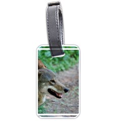 Red Wolf Luggage Tag (one Side) by AnimalLover