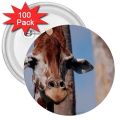 Cute Giraffe 3  Button (100 Pack) by AnimalLover