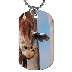 Cute Giraffe Dog Tag (one Sided) by AnimalLover