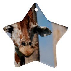 Cute Giraffe Star Ornament (two Sides)