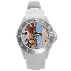 Cute Giraffe Plastic Sport Watch (large) by AnimalLover