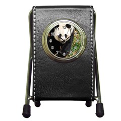 Giant Panda Stationery Holder Clock by AnimalLover