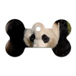 Adorable Panda Dog Tag Bone (One Sided) Front