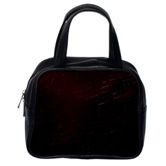 Burgundy Classic Handbag (one Side)