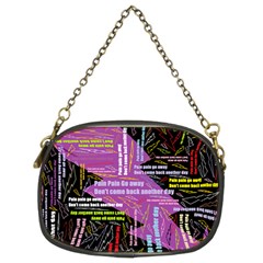 Pain Pain Go Away Chain Purse (two Sided) 