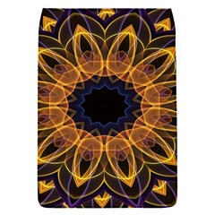 Yellow Purple Lotus Mandala Removable Flap Cover (small)