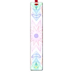 Soft Rainbow Star Mandala Large Bookmark by Zandiepants