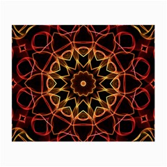 Yellow And Red Mandala Glasses Cloth (small, Two Sided) by Zandiepants