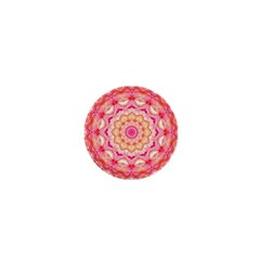 Yellow Pink Romance 1  Mini Button by Zandiepants