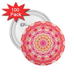 Yellow Pink Romance 2 25  Button (100 Pack) by Zandiepants