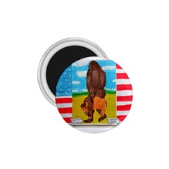 Big Foot,bison U,s,a, Flag 1 75  Button Magnet by creationtruth