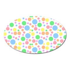 Pastel Bubbles Magnet (oval) by StuffOrSomething