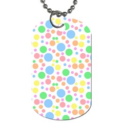 Pastel Bubbles Dog Tag (one Sided) by StuffOrSomething