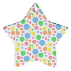 Pastel Bubbles Star Ornament (two Sides) by StuffOrSomething