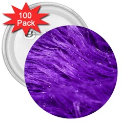 Purple Tresses 3  Button (100 Pack) by FunWithFibro