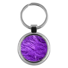 Purple Tresses Key Chain (round) by FunWithFibro