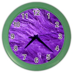 Purple Tresses Wall Clock (color)