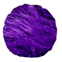 Purple Tresses 18  Premium Round Cushion  by FunWithFibro