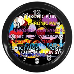 Chronic Pain Syndrome Wall Clock (black)