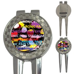 Chronic Pain Syndrome Golf Pitchfork & Ball Marker by FunWithFibro