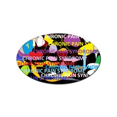 Chronic Pain Syndrome Sticker 100 Pack (oval) by FunWithFibro